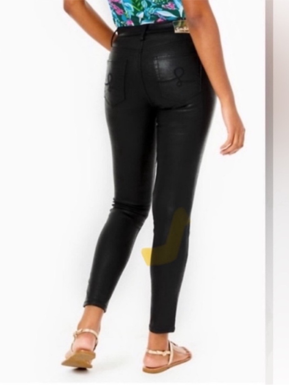 Lilly Pulitzer Faux Leather
Pants 16